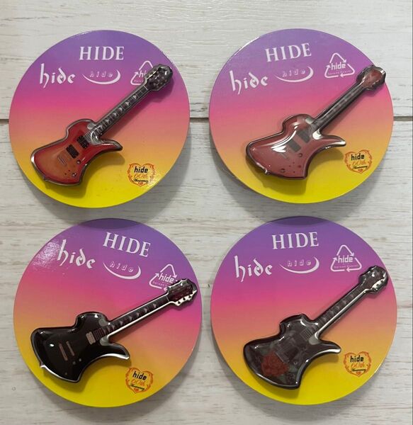HIDE ギターコレクション ピンズカプセル ガチャ 4種類セット