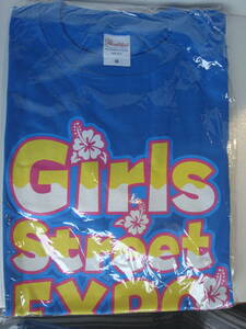 ★SUPER☆GiRLS Girls Street EXPO 2015 Tシャツ ミディアムブルー（M）未使用品★