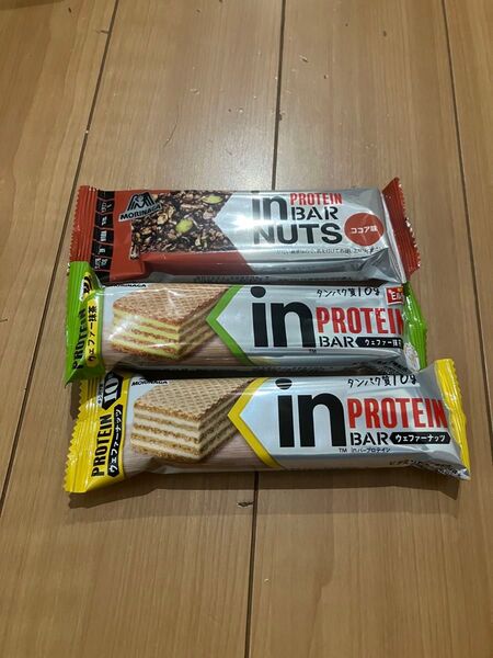 お試し inバープロテイン ウェファー ナッツ 抹茶 ナッツココア味 3本セット ウエハース