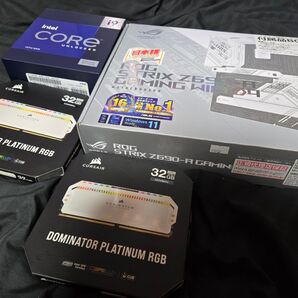 セット出品 ROG Z690マザー i9 13900KS DDR4-3200MHz64GB 1TB M.2 SSD Win11付き