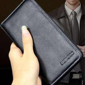 iPhone6 Plus iPhone6s Plus 5.5インチ 5.5 高級本革 手帳型 スマホケース 黒色