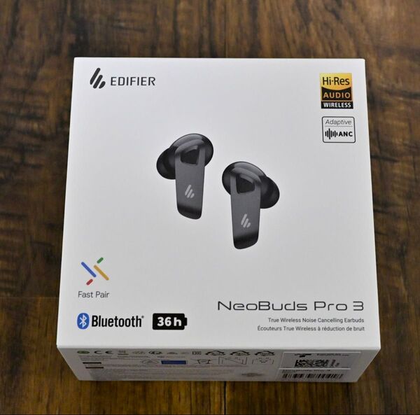 【美品】Edifier NeoBuds Pro 3 ワイヤレスイヤホン 空間オーディオ ハイレゾ LADC ノイズキャンセリング