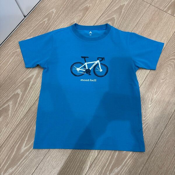②mont-bell モンベル Tシャツ 半袖Tシャツ WIC.T Kid's ブルー 140 自転車