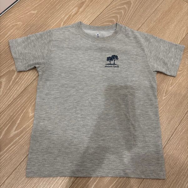 mont-bell モンベル Tシャツ 半袖 WIC.T Kid's 森のようちえん 140 グレー