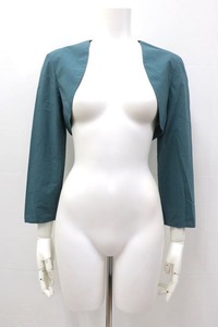 [ used ]PAULE KA paul (pole) ka tops lady's bolero feather weave green size 36