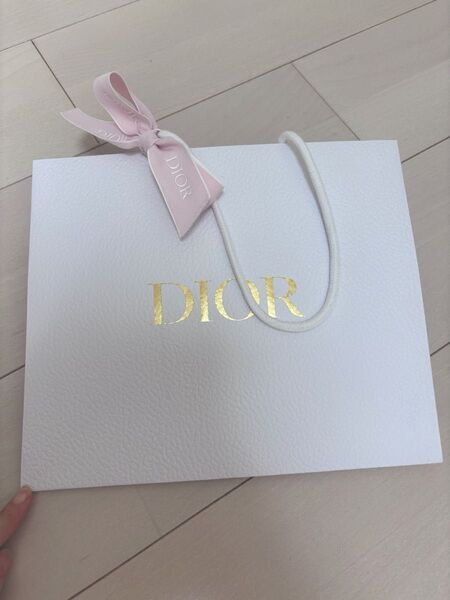 【新品未使用】Dior ディオール ショッピングバッグ ショッパー ピンクリボン ブランド紙袋 ショップ袋
