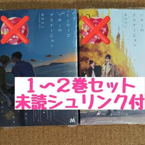 未読◆ブルースカイコンプレックス番外編インディゴブルーのグラデーション 1 2市川けい◆2冊セット◆シュリンク付