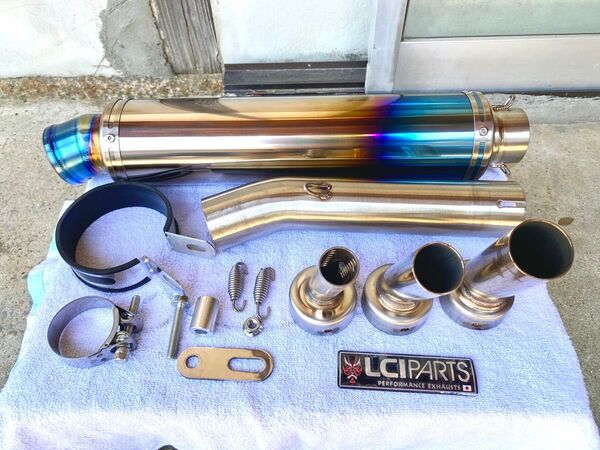 LCI PARTS ラウンドフルチタン スリップオン マフラー sc54 CB1300