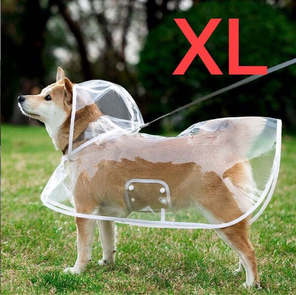 レインコート 犬用 XL カッパ ポンチョ 雨具 ペット お散歩グッズ 防水 カバー