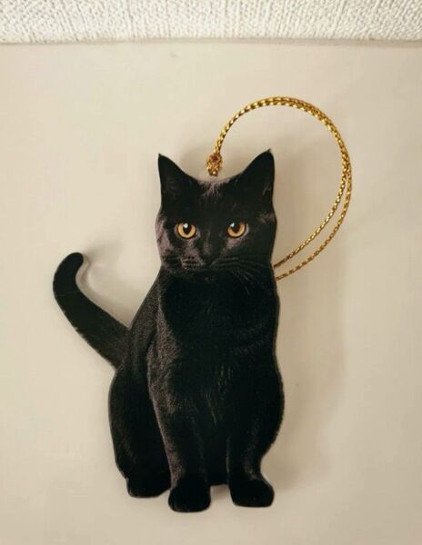 黒猫 オーナメント 飾り インテリア キーホルダー アクリル 猫 ネコ ねこ