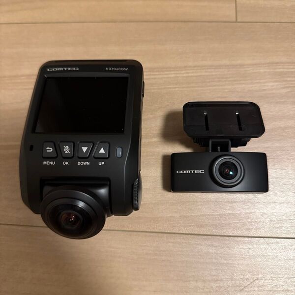 HDR360GW コムテック COMTEC 前後2カメラ リヤカメラ搭載 360° 全天周ドライブレコーダー ドラレコ