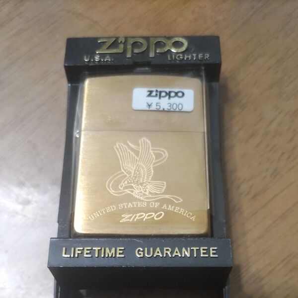 【送料無料】ZIPPO オイルライター 新品未使用 未開封 ゴールド 鷲 ヴィンテージ
