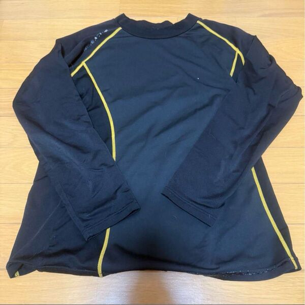 ワークマン アンダーシャツ ブラック L インナーシャツ L 長袖 長袖カットソー スポーツウェア 長袖Tシャツ アウトドア