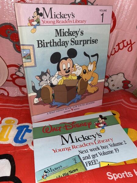 ☆Mickey's Birthday Surprise Mickey's Young Readers Library Vol. 1 BANTAM BOOKS 洋書 絵本 ミッキーマウス ディズニー