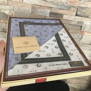 新品 未使用 PAOLO GUCCI ハンカチセット 2枚入り