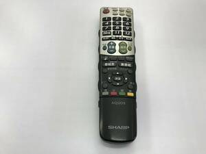 シャープ テレビ リモコン GA826WJSA 中古品5877