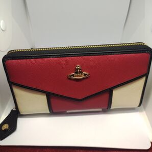 317peachMULTIヴィヴィアンウエストウッド 長財布 新品未使用アウトレット ラウンドファスナー