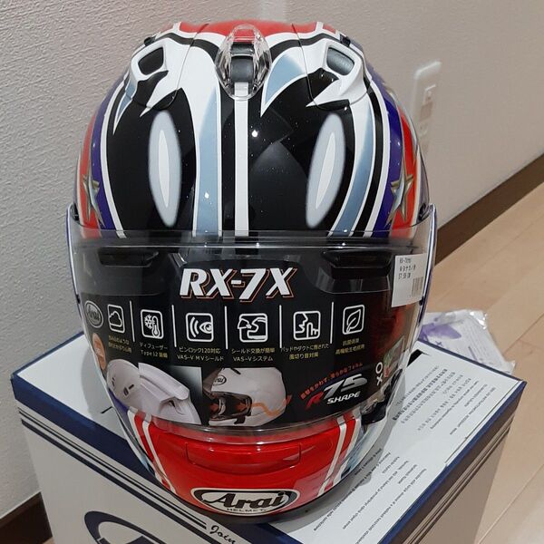 新品未使用品 Mサイズ Arai アライ Arai×56design RX-7X Nakano Red ’99