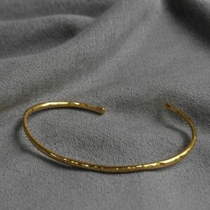オーダーメイド真鍮バングル Brass bangle【槌目】