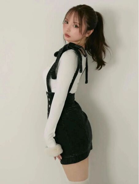 アンドマリー andmary Avery ribbon skirt デニム sサイズ 【完売品】