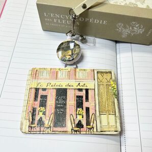 NEW【受注制作】リール パスケース 定期入れ カードケース ネームホルダー IDホルダー 社員証