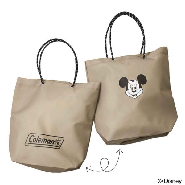 Coleman コールマン/ミッキーマウス 両A面トートバッグ 付録 ※説明文必読
