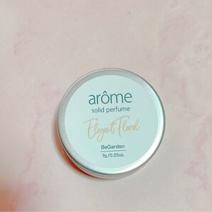 贅沢保湿成分9種配合arome 練り香水 7g 保湿 無添加12種類アルコールフリー 国産 低刺激 (エレガントフローラル)