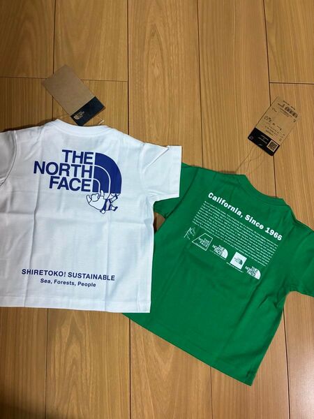 新品 ノースフェイス 80cm 半袖Tシャツ キッズ トップス 半袖 ベビー セット 知床