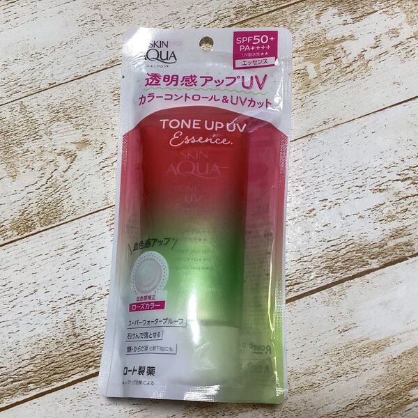 SKIN AQUA トーンアップ UVエッセンスh ローズ 80g スキンアクア 日焼け止め 化粧下地