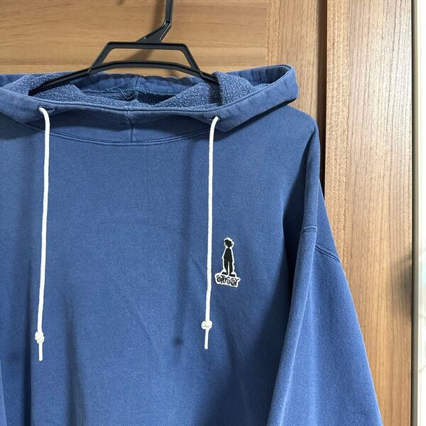 80's vintage OLD stussy USA製 黒タグ シャドーマン スウェットパーカー ヴィンテージ オリジナル 古着