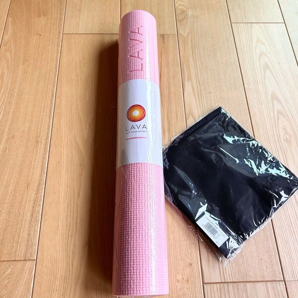 新品 未開封 LAVA ホットヨガ ラバ 公式 ヨガマット マット ピンク 専用ケース付き ピーチ