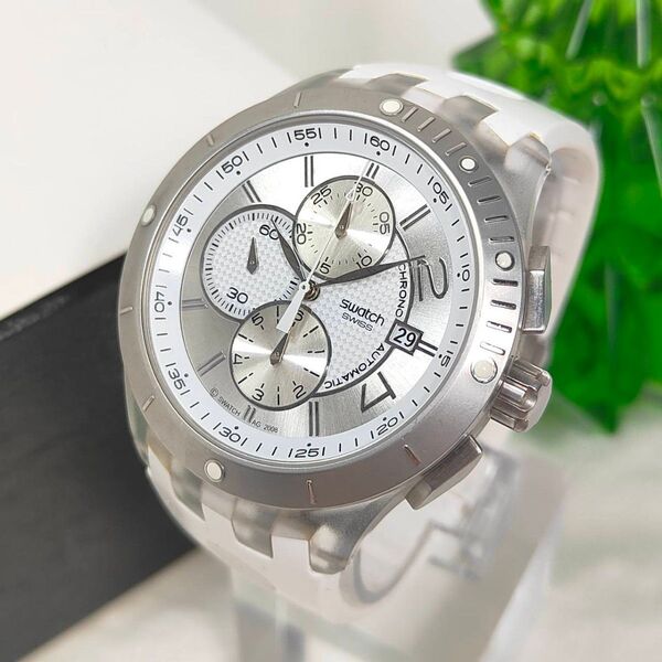 Swatch SVGK403 IRONY クロノグラフ 自動巻き スウォッチ 腕時計 希少品