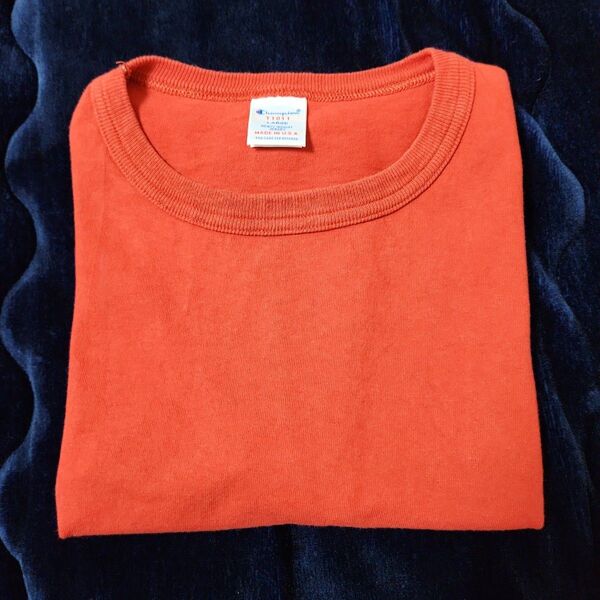 Champion T1011 ヘビーウェイトTシャツ L レッド USA製