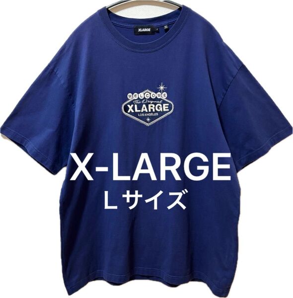 X-LARGE エクストララージ 刺繍ブランドロゴTシャツ オーバーサイズTシャツ 状態良好