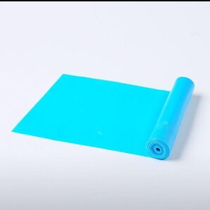 ブルー トレーニングチューブ エクササイズバンド 筋トレ ヨガ ゴムバンド 青 フィットネス インナーマッスル トレーニング用