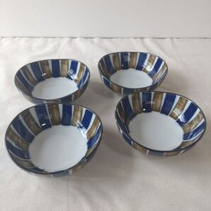 【4枚】新品 日本製 美濃焼 錆十草 小付 ボウル