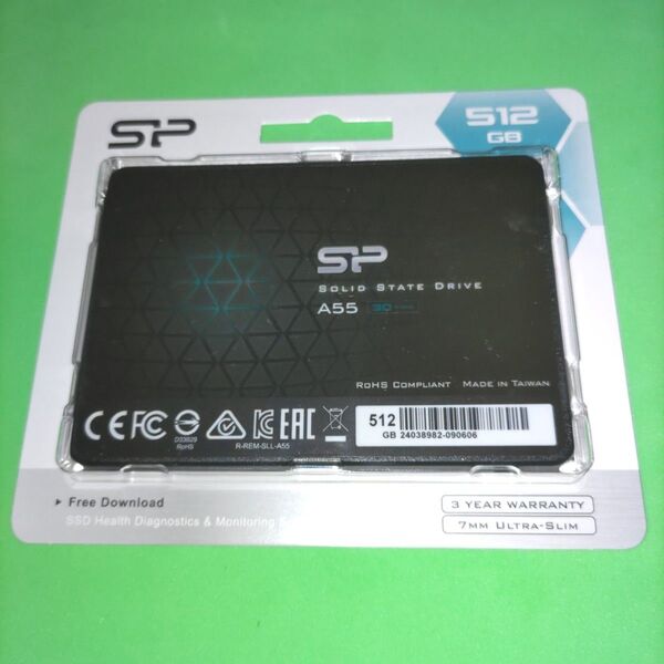 512GB シリコンパワー A55シリーズ 内蔵型SSD