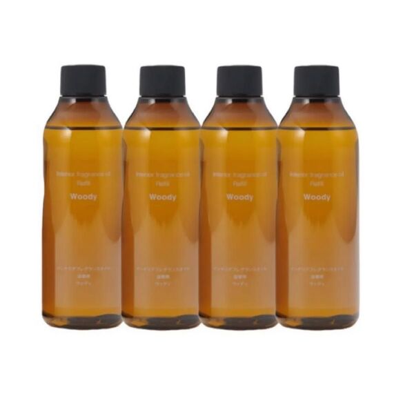 無印良品 インテリアフレグランスオイル ウッディ (詰替用) 200mL ×4