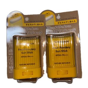 ネイチャーリパブリック パウダリーUVアロエスティック SPF50+ PA++++ 24g×2