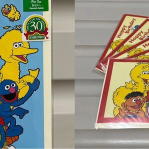 6点セット★セサミストリートメッセージカード&封筒 ハッピーバースデー・FOR YOU グリーティングカード