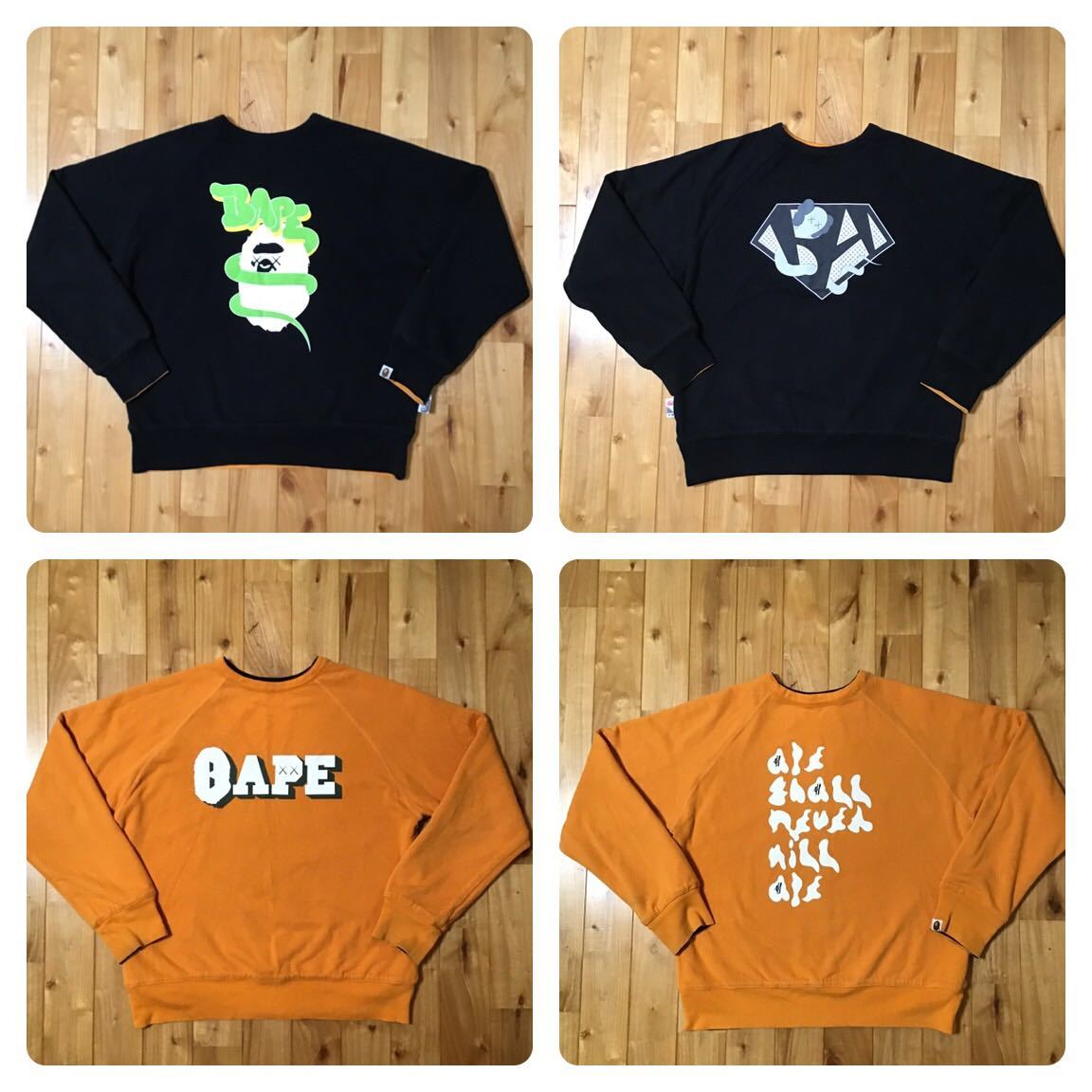 a bathing ape アベイシングエイプ4面リバーシブル スウェットシャツ 2025年最新】Yahoo!オークション -「エイプ 4面」(ア ベイシング