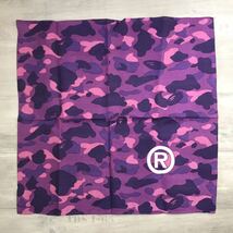 purple camo バンダナ a bathing ape BAPE エイプ ベイプ アベイシングエイプ bandana 紫 迷彩 パープルカモ_画像1