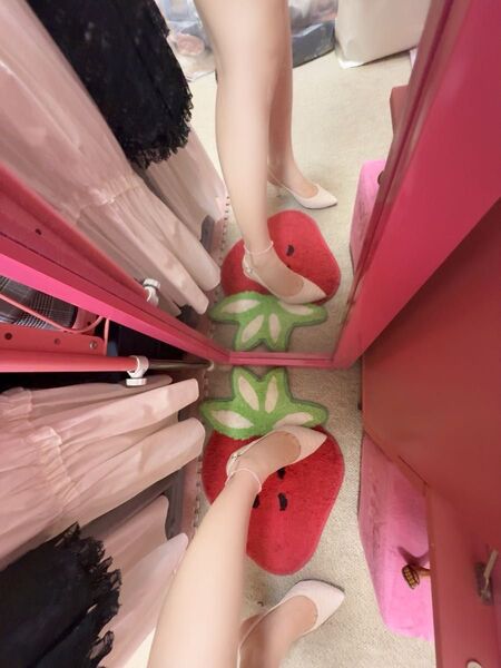 銀座かねまつ Woman&Myself オープントゥパンプス 22cm ベージュ