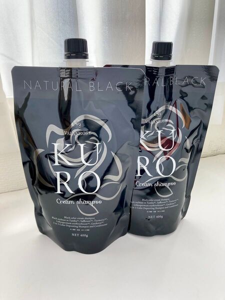 VALANROSE KURO クリームシャンプー ナチュラルブラック 400g 2個セット