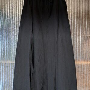 【無印良品】 ロングスカート ブラック ⑤