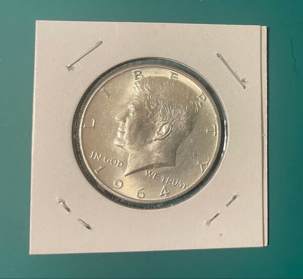 1964年 ケネディ ハーフダラー銀貨 アメリカ 50セント 硬貨 コイン