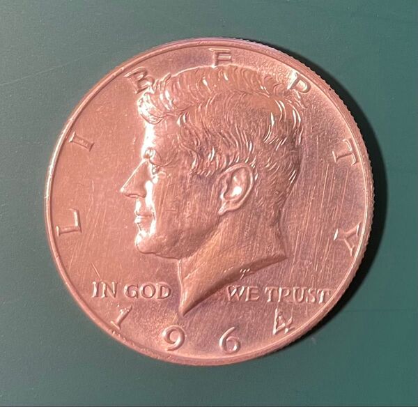 1964年 ケネディ ハーフダラー 銀貨 アメリカ 50セント 硬貨 コイン 銀90%