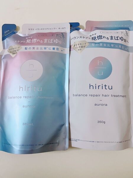 hiritu バランスリペアシャンプー ヘアトリートメント 詰め替え
