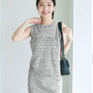 Basement Online ベースメントオンライン ツイードライクノースリーブトップス