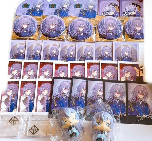 にじさんじ 星導ショウ Dytica 2nd Anniversary チェキ風カード にじこっと グリッター缶バッジ 特典
